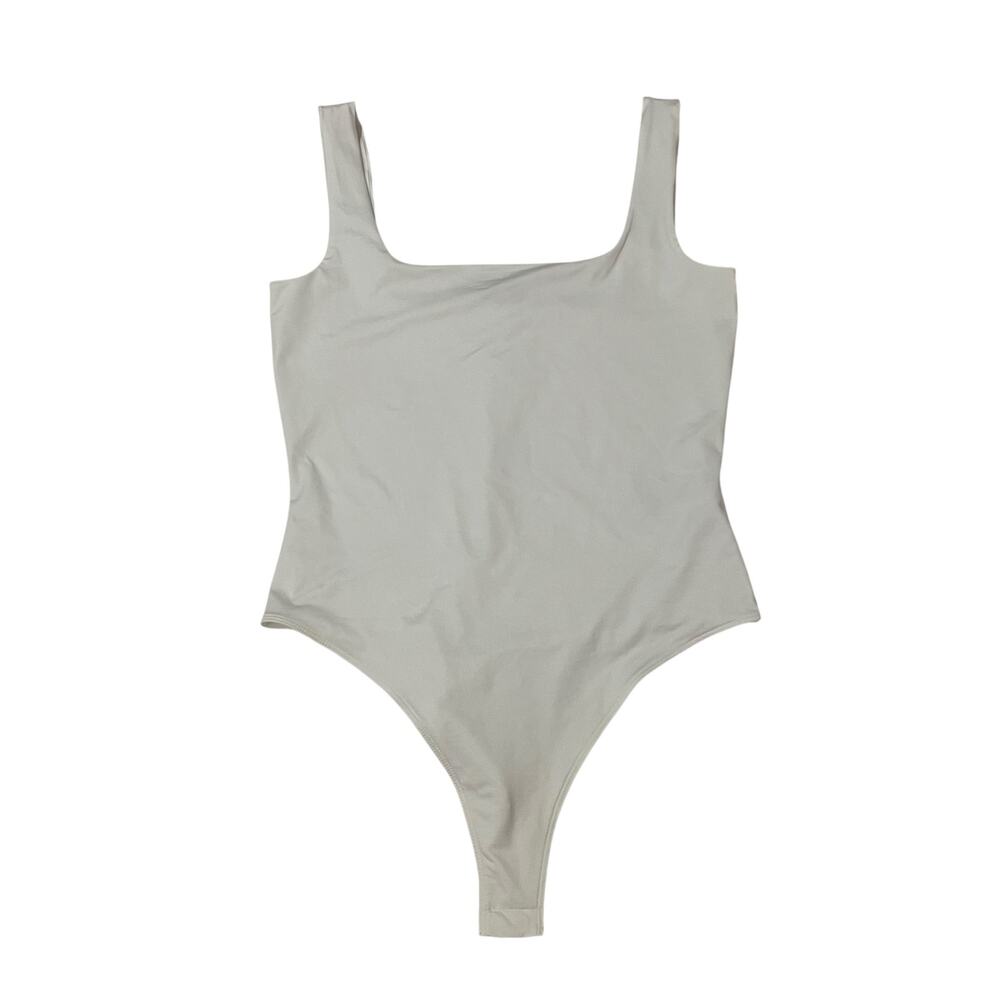 Reiss Laurie Squareneck Jersey Bodysuit - White - Medium